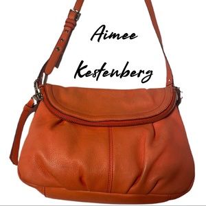 Aimee Kestenberg Salmon Leather Crossbody Bag